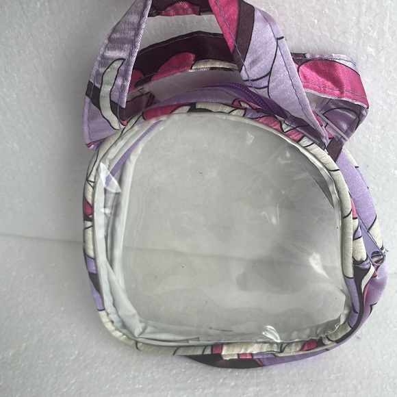 Y2K purse mod girls transparent zipper pink purple white - Picture 3 of 6